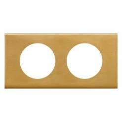 Plaque Celiane Métal 2 Postes Finition Bronze Doré 069132 5 Plaque Celiane Métal 2 Postes Finition Bronze Doré 069132 -Schneider Electric Soldes plaque celiane metal 2 postes finition bronze dore 069132 1