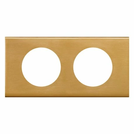 Plaque Celiane Métal 2 Postes Finition Bronze Doré 069132 4 Plaque Celiane Métal 2 Postes Finition Bronze Doré 069132 – Image 2