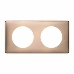 Plaque Celiane Métal 2 Postes Finition Copper 068992 5 Plaque Celiane Métal 2 Postes Finition Copper 068992 -Schneider Electric Soldes plaque celiane metal 2 postes finition copper 068992 1