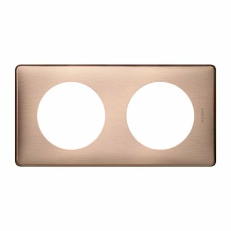 Plaque Celiane Métal 2 Postes Finition Copper 068992 4 Plaque Celiane Métal 2 Postes Finition Copper 068992 – Image 2