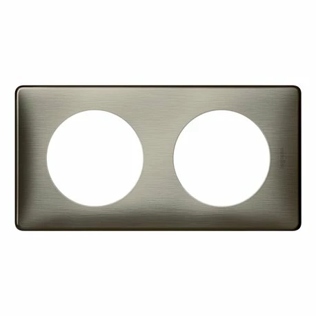 Plaque Celiane Métal 2 Postes Finition Tungstène 068972 4 Plaque Celiane Métal 2 Postes Finition Tungstène 068972 – Image 2