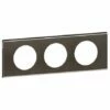Plaque Celiane Métal 3 Postes Finition Black Nickel 069033 -Schneider Electric Soldes plaque celiane metal 3 postes finition black nickel 069033