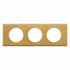 Plaque Celiane Métal 3 Postes Finition Bronze Doré 069133 5 Plaque Celiane Métal 3 Postes Finition Bronze Doré 069133 -Schneider Electric Soldes plaque celiane metal 3 postes finition bronze dore 069133 1