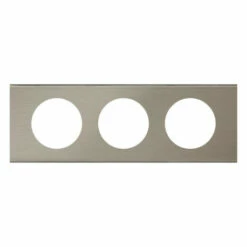 Plaque Celiane Métal 3 Postes Finition Inox Brosse 069103 5 Plaque Celiane Métal 3 Postes Finition Inox Brosse 069103 -Schneider Electric Soldes plaque celiane metal 3 postes finition inox brosse 069103 1