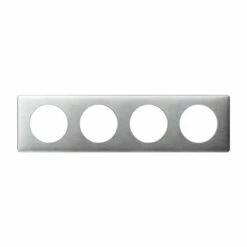 Plaque Celiane Métal 4 Postes Finition Aluminium 068924 5 Plaque Celiane Métal 4 Postes Finition Aluminium 068924 -Schneider Electric Soldes plaque celiane metal 4 postes finition aluminium 068924 1