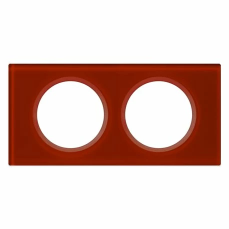 Plaque Celiane Plastique 2 Postes Finition Verre Carmin 069472 4 Plaque Celiane Plastique 2 Postes Finition Verre Carmin 069472 – Image 2