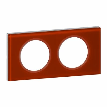 Plaque Celiane Plastique 2 Postes Finition Verre Carmin 069472 3 Plaque Celiane Plastique 2 Postes Finition Verre Carmin 069472