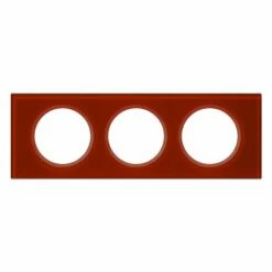 Plaque Celiane Plastique 3 Postes Finition Verre Carmin 069473 -Schneider Electric Soldes plaque celiane plastique 3 postes finition verre carmin 069473 1