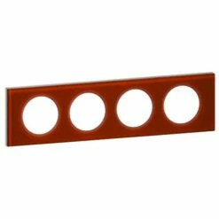 Plaque Celiane Plastique 4 Postes Finition Verre Carmin 069474