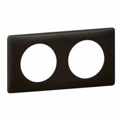 Plaque Celiane Poudré 2 Postes Finition Basalte 066742