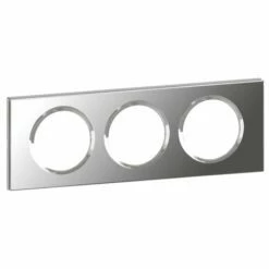 Plaque Celiane Verre 3 Postes Finition Verre Miroir 069123