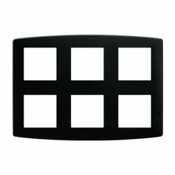 Plaque De Finition Anthracite 2x3 Postes