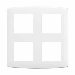 Plaque De Finition Blanc 2x2 Postes