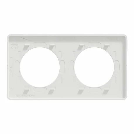 Schneider Electric Plaque De Finition Odace Touch S520804M Blanc Et Bois Nordique 2 Postes 4 Schneider Electric Plaque De Finition Odace Touch S520804M Blanc Et Bois Nordique 2 Postes – Image 2