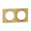 Schneider Electric Plaque De Finition Odace Touch S520804N Blanc Et Bois Naturel 2 Postes -Schneider Electric Soldes plaque de finition odace touch s520804n blanc et bois naturel 2 postes