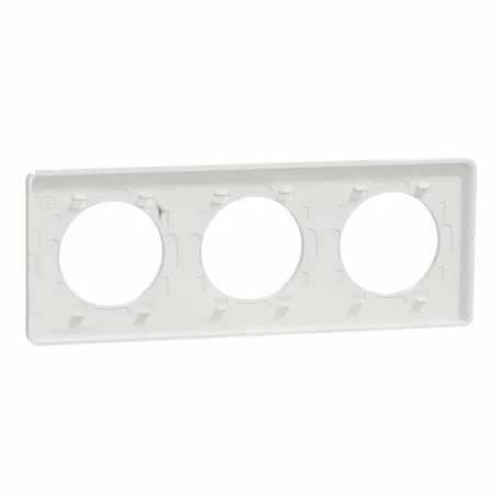 Schneider Electric Plaque De Finition Odace Touch S520806KW Kvadrat En Tissus Craie Et Liseré Blanc 3 Postes 8 Schneider Electric Plaque De Finition Odace Touch S520806KW Kvadrat En Tissus Craie Et Liseré Blanc 3 Postes – Image 6