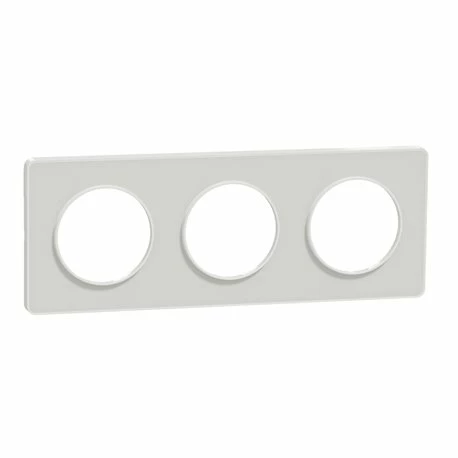 Schneider Electric Plaque De Finition Odace Touch S520806R Blanc Et Translucide Blanc 3 Postes 3 Schneider Electric Plaque De Finition Odace Touch S520806R Blanc Et Translucide Blanc 3 Postes