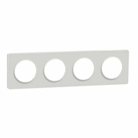 Schneider Electric Plaque De Finition Odace Touch S520808R Blanc Et Translucide Blanc 4 Postes 3 Schneider Electric Plaque De Finition Odace Touch S520808R Blanc Et Translucide Blanc 4 Postes