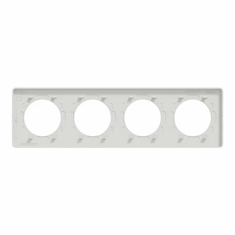 Schneider Electric Plaque De Finition Odace Touch S520808U Blanc Et Pierre Galet 4 Postes 4 Schneider Electric Plaque De Finition Odace Touch S520808U Blanc Et Pierre Galet 4 Postes – Image 2