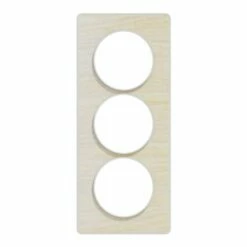 Schneider Electric Plaque De Finition Odace Touch S520816M Blanc Et Bois Nordique 3 Postes Verticaux -Schneider Electric Soldes plaque de finition odace touch s520816m blanc et bois nordique 3 postes verticaux 2