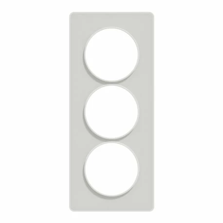 Schneider Electric Plaque De Finition Odace Touch S520816R Blanc Et Translucide Blanc 3 Postes Verticaux 6 Schneider Electric Plaque De Finition Odace Touch S520816R Blanc Et Translucide Blanc 3 Postes Verticaux – Image 4