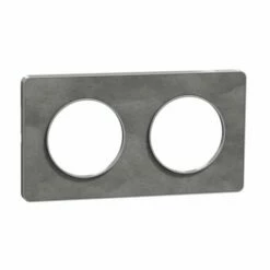 Schneider Electric Plaque De Finition Odace Touch S530804V Aluminium Et Ardoise 2 Postes