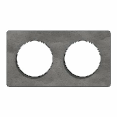 Schneider Electric Plaque De Finition Odace Touch S530804V Aluminium Et Ardoise 2 Postes 6 Schneider Electric Plaque De Finition Odace Touch S530804V Aluminium Et Ardoise 2 Postes – Image 4