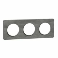 Schneider Electric Plaque De Finition Odace Touch S530806V Aluminium Et Ardoise 3 Postes