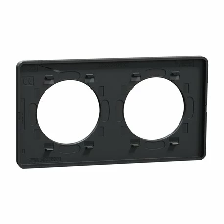 Schneider Electric Plaque De Finition Odace Touch S540804KG Kvadrat En Tissus Perle Et Liseré Anthracite 2 Postes 6 Schneider Electric Plaque De Finition Odace Touch S540804KG Kvadrat En Tissus Perle Et Liseré Anthracite 2 Postes – Image 4