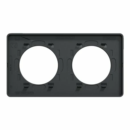 Schneider Electric Plaque De Finition Odace Touch S540804KG Kvadrat En Tissus Perle Et Liseré Anthracite 2 Postes 8 Schneider Electric Plaque De Finition Odace Touch S540804KG Kvadrat En Tissus Perle Et Liseré Anthracite 2 Postes – Image 6