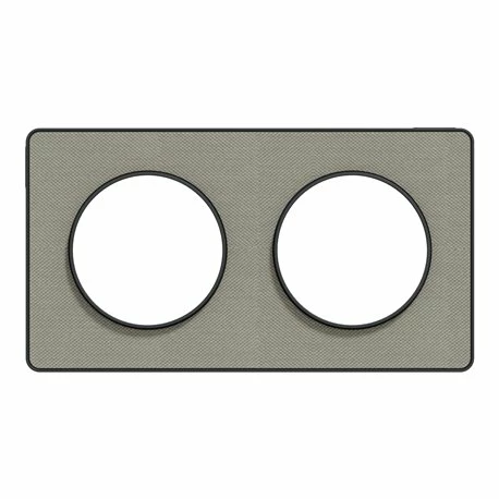 Schneider Electric Plaque De Finition Odace Touch S540804KG Kvadrat En Tissus Perle Et Liseré Anthracite 2 Postes 9 Schneider Electric Plaque De Finition Odace Touch S540804KG Kvadrat En Tissus Perle Et Liseré Anthracite 2 Postes – Image 7