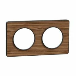 Plaque De Finition Odace Touch S540804P4 Anthracite Et Zingana 2 Postes