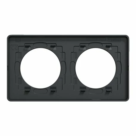 Plaque De Finition Odace Touch S540804V Anthracite Et Ardoise 2 Postes 10 Plaque De Finition Odace Touch S540804V Anthracite Et Ardoise 2 Postes – Image 8