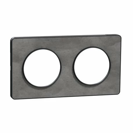 Plaque De Finition Odace Touch S540804V Anthracite Et Ardoise 2 Postes 3 Plaque De Finition Odace Touch S540804V Anthracite Et Ardoise 2 Postes