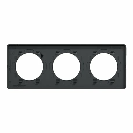 Schneider Electric Plaque De Finition Odace Touch S540806KB Kvadrat En Tissus Ombre Et Liseré Anthracite 3 Postes 7 Schneider Electric Plaque De Finition Odace Touch S540806KB Kvadrat En Tissus Ombre Et Liseré Anthracite 3 Postes – Image 5