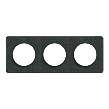 Schneider Electric Plaque De Finition Odace Touch S540806KB Kvadrat En Tissus Ombre Et Liseré Anthracite 3 Postes 10 Schneider Electric Plaque De Finition Odace Touch S540806KB Kvadrat En Tissus Ombre Et Liseré Anthracite 3 Postes – Image 8