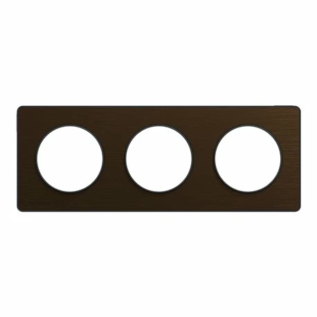 Schneider Electric Plaque De Finition Odace Touch S540806L Bronze Brossé Et Anthracite 3 Postes 5 Schneider Electric Plaque De Finition Odace Touch S540806L Bronze Brossé Et Anthracite 3 Postes – Image 3