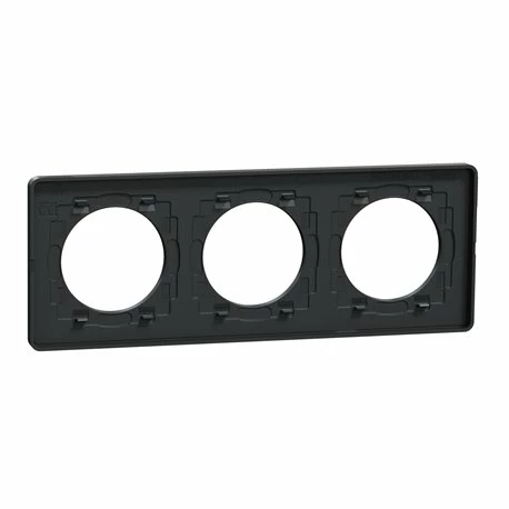 Schneider Electric Plaque De Finition Odace Touch S540806V Anthracite Et Ardoise 3 Postes 5 Schneider Electric Plaque De Finition Odace Touch S540806V Anthracite Et Ardoise 3 Postes – Image 3