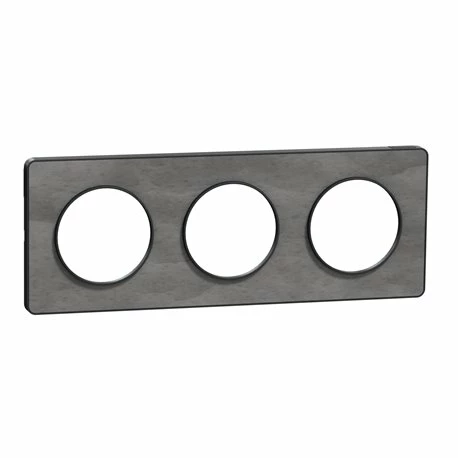 Schneider Electric Plaque De Finition Odace Touch S540806V Anthracite Et Ardoise 3 Postes 3 Schneider Electric Plaque De Finition Odace Touch S540806V Anthracite Et Ardoise 3 Postes