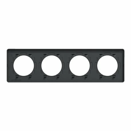 Schneider Electric Plaque De Finition Odace Touch S540808J Anthracite Et Aluminium Brossé 4 Postes 9 Schneider Electric Plaque De Finition Odace Touch S540808J Anthracite Et Aluminium Brossé 4 Postes – Image 7