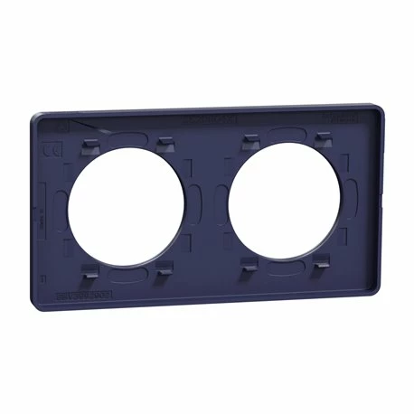 Schneider Electric Plaque De Finition Odace Touch S550804KY Kvadrat En Tissus Ocre Et Liseré Bleu Cobalt 2 Postes 4 Schneider Electric Plaque De Finition Odace Touch S550804KY Kvadrat En Tissus Ocre Et Liseré Bleu Cobalt 2 Postes – Image 2