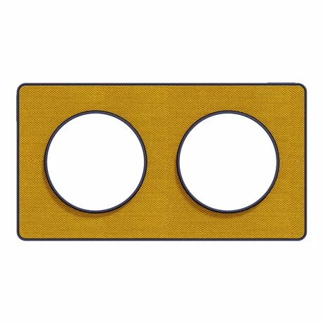 Schneider Electric Plaque De Finition Odace Touch S550804KY Kvadrat En Tissus Ocre Et Liseré Bleu Cobalt 2 Postes 6 Schneider Electric Plaque De Finition Odace Touch S550804KY Kvadrat En Tissus Ocre Et Liseré Bleu Cobalt 2 Postes – Image 4