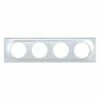 Plaque De Finition Silver 4 Postes 1 Plaque De Finition Silver 4 Postes -Schneider Electric Soldes plaque de finition silver 4 postes