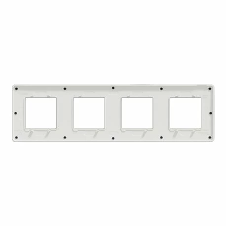 Schneider Electric Plaque De Finition Unica Studio Color NU280821 Gris Foncé Liseré Blanc 4 Postes 10 Schneider Electric Plaque De Finition Unica Studio Color NU280821 Gris Foncé Liseré Blanc 4 Postes – Image 8