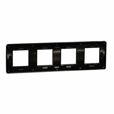 Schneider Electric Plaque De Finition Unica Studio Color NU280822 Gris Foncé Liseré Anthracite 4 Postes 5 Schneider Electric Plaque De Finition Unica Studio Color NU280822 Gris Foncé Liseré Anthracite 4 Postes – Image 3