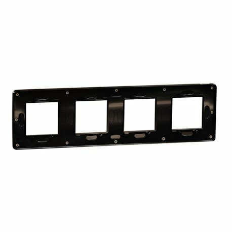 Schneider Electric Plaque De Finition Unica Studio Color NU280828 Taupe Liseré Anthracite 4 Postes 5 Schneider Electric Plaque De Finition Unica Studio Color NU280828 Taupe Liseré Anthracite 4 Postes – Image 3