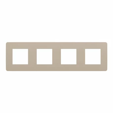 Schneider Electric Plaque De Finition Unica Studio Color NU280828 Taupe Liseré Anthracite 4 Postes 9 Schneider Electric Plaque De Finition Unica Studio Color NU280828 Taupe Liseré Anthracite 4 Postes – Image 7