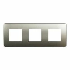 Schneider Electric Plaque De Finition Unica Studio Métal N NU280650M Bronze Liseré Blanc 3 Postes 14 Schneider Electric Plaque De Finition Unica Studio Métal N NU280650M Bronze Liseré Blanc 3 Postes -Schneider Electric Soldes plaque de finition unica studio metal n nu280650m bronze lisere blanc 3 postes 4