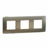 Schneider Electric Plaque De Finition Unica Studio Métal N NU280652M Bronze Liseré Anthracite 3 Postes 1 Schneider Electric Plaque De Finition Unica Studio Métal N NU280652M Bronze Liseré Anthracite 3 Postes -Schneider Electric Soldes plaque de finition unica studio metal n nu280652m bronze lisere anthracite 3 postes