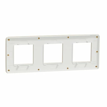 Schneider Electric Plaque De Finition Unica Studio Métal N NU280657M Cuivre Liseré Blanc 3 Postes 4 Schneider Electric Plaque De Finition Unica Studio Métal N NU280657M Cuivre Liseré Blanc 3 Postes – Image 2